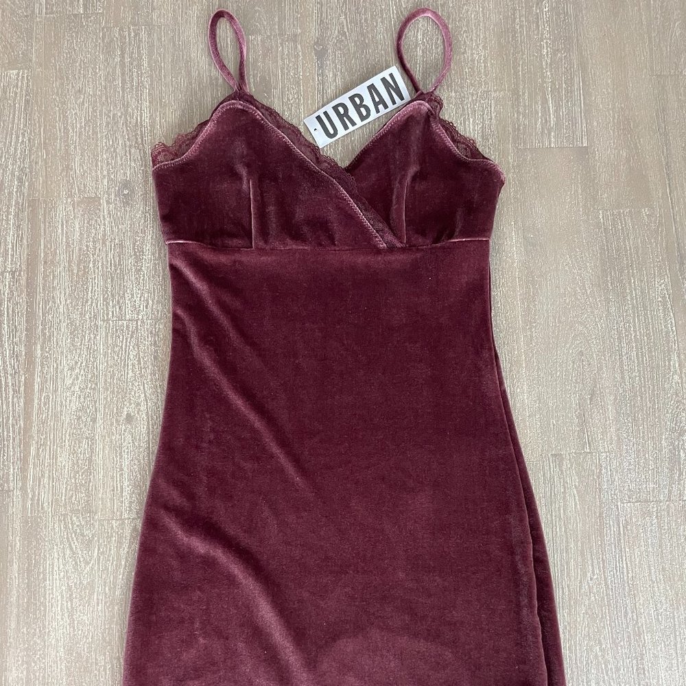 Urban Outfitters Velvet Lace Mini Dress